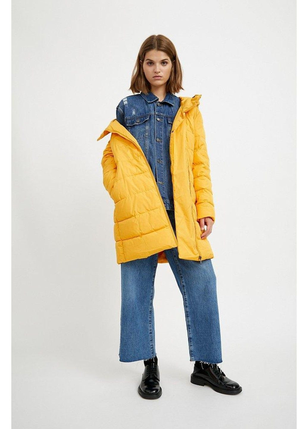 Желтая зимняя зимняя куртка a20-12016-421 Finn Flare