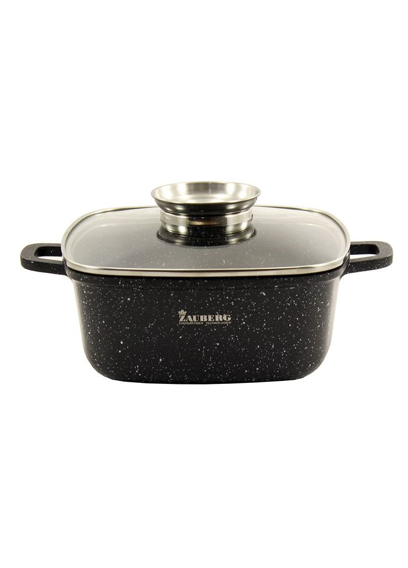Кастрюля алюминиевая с мраморным покрытием и крышкой 4.4 л (1224 BL) Zauberg (323439709)