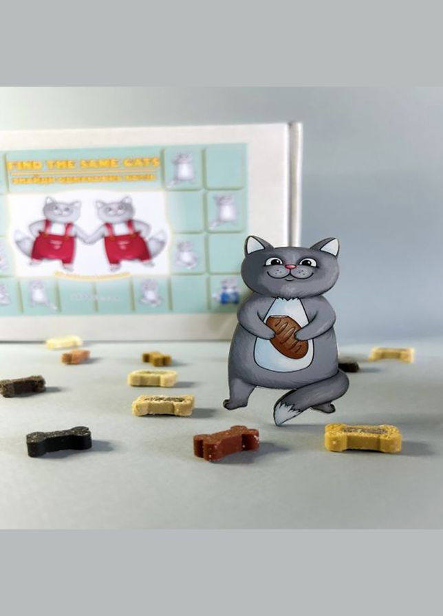 Настільна гра "Знайди однакових котів" (ПСД217) PSD217 на увагу Ubumblebees (302385681)