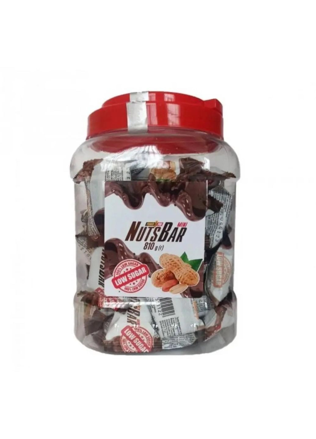 Nuts bar mini LOW sugar free - 810g шоколадні глазуровані цукерки Power Pro (291124789)