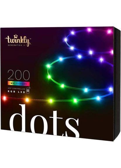 Гирлянда Smart LED Dots Lights RGB 200 Gen II, IP44, 10м, кабель (TWD200STP-BEU) Twinkly (360410596)