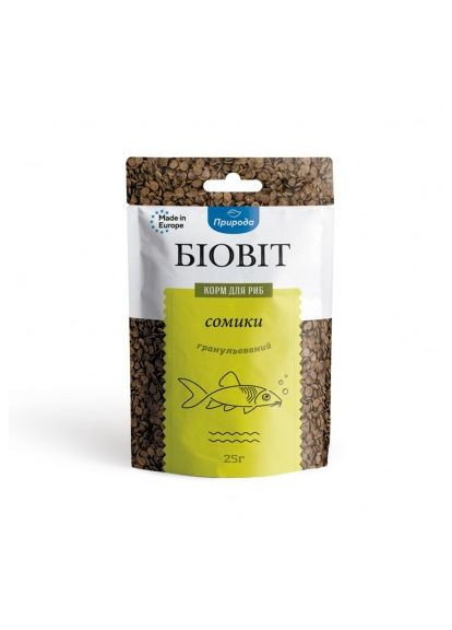 Корм для рыбок Сомики Биовит 25 гр Природа (367725691)