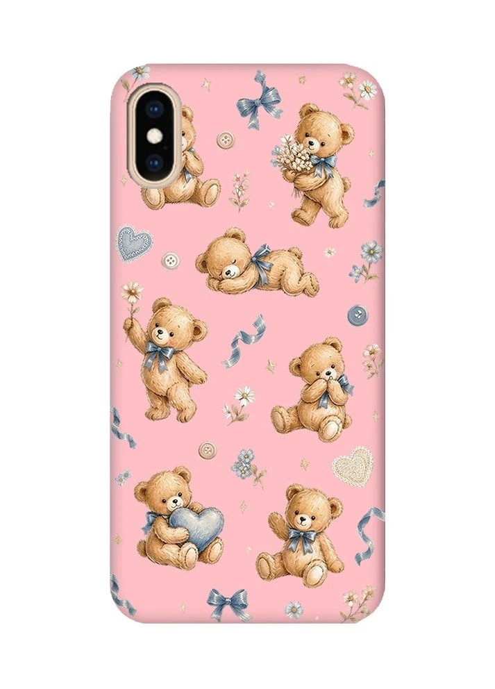 Матовый чехол на iPhone XS MAX Плюшевые медвежата (принт 430) Creative (403246572)