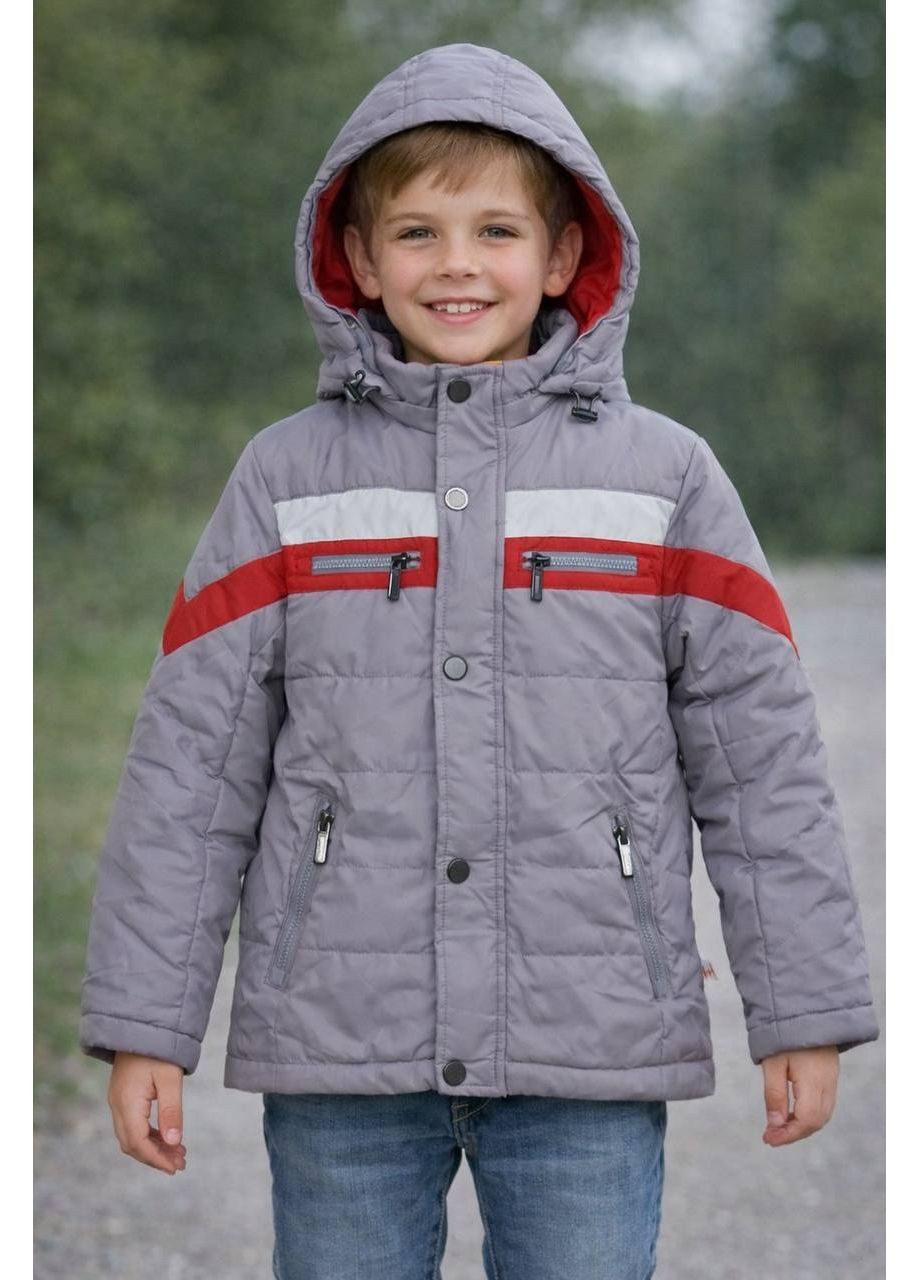 Серая демисезонная куртка 1149 r.m. Really Master