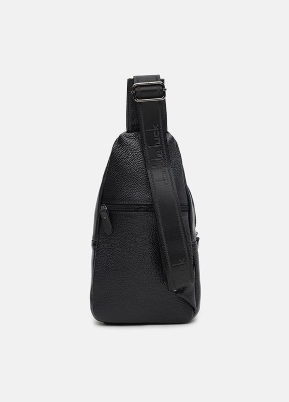 Рюкзак мужской кожаный через плечо k1338 Black Borsa Leather (301871187)