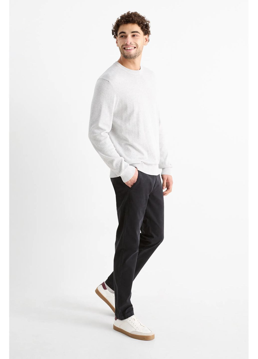 Темно-синие демисезонные брюки C&A