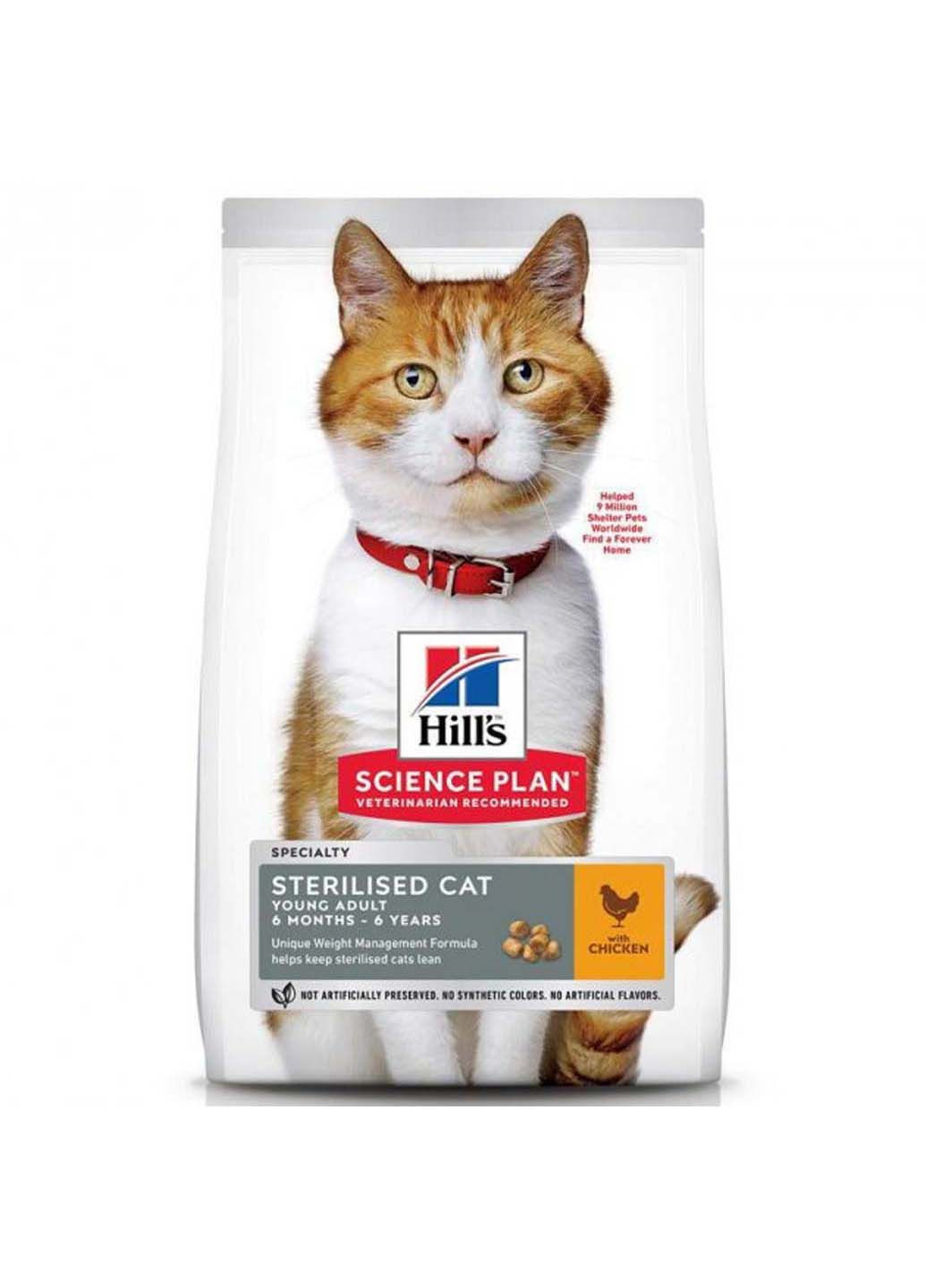 Сухий корм для стерилізованих котів Science Plan Sterilised Cat Young/Adult з куркою 300 г HILLS (286473071)