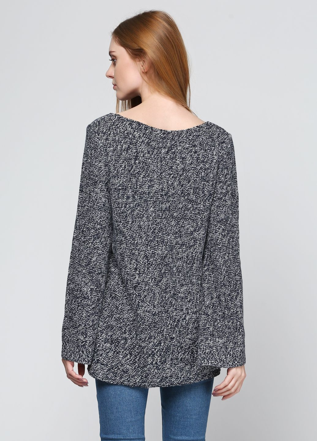 Темно-сірий демісезонний светр жіночий - светр hc6491w Hollister
