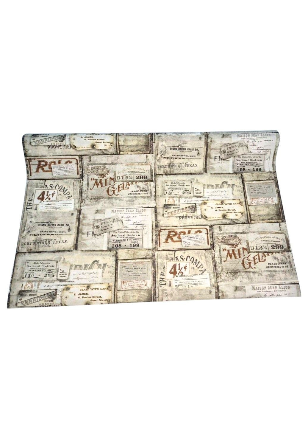 Шпалери вінілові 10.05 × 1.06 м Слов’янські шпалери 330-04, ретро-колаж для дитячої кімнати, спальні, спальні Слов'янські шпалери (340275374)