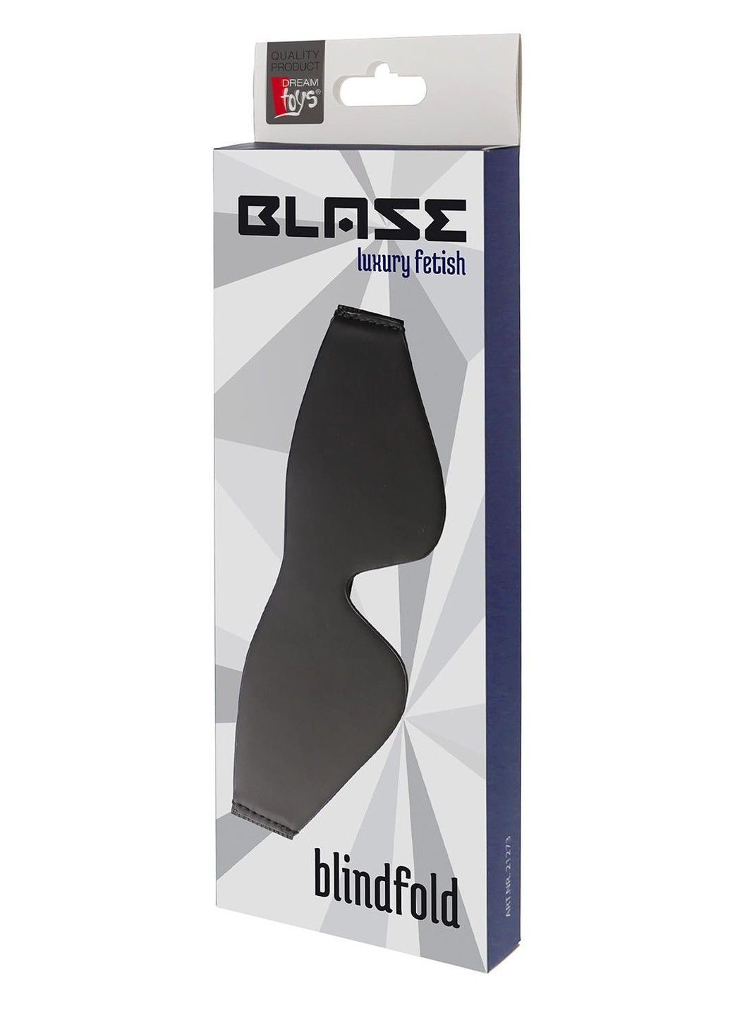 Маска на очі BLAZE BLINDFOLD WITH PAINTING EDGE BLACK, Black Dreamtoys (290667847)