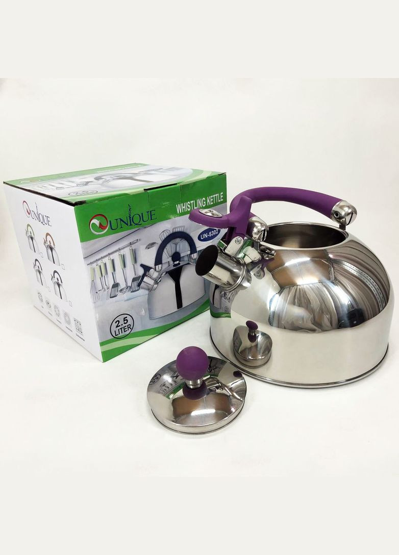 Чайники для газа UN-5302 2.5 л, Чайник со свистком для дома, Маленький чайник для HW-599 газовой плиты Unique (349822321)