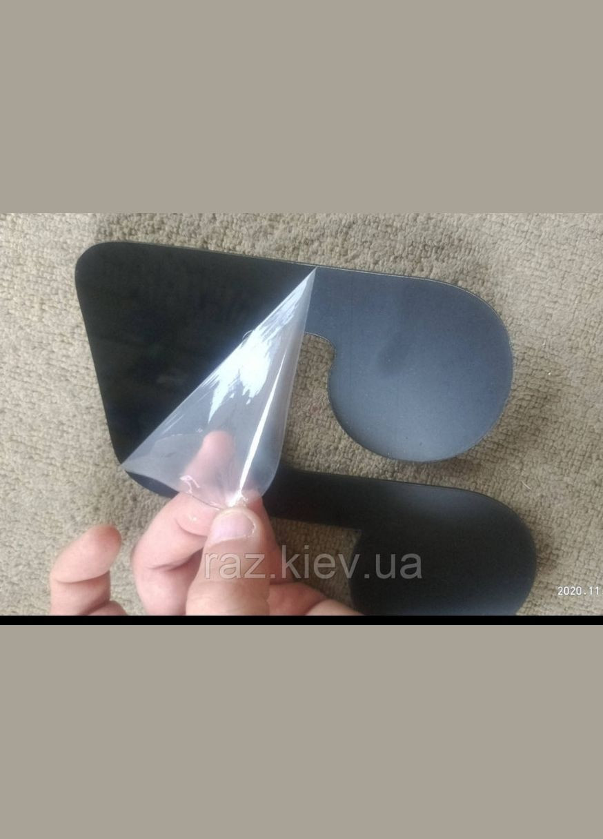 Акрилові чорні наклейки Музичні ноти великі набір 10 шт. No Brand (303140274)