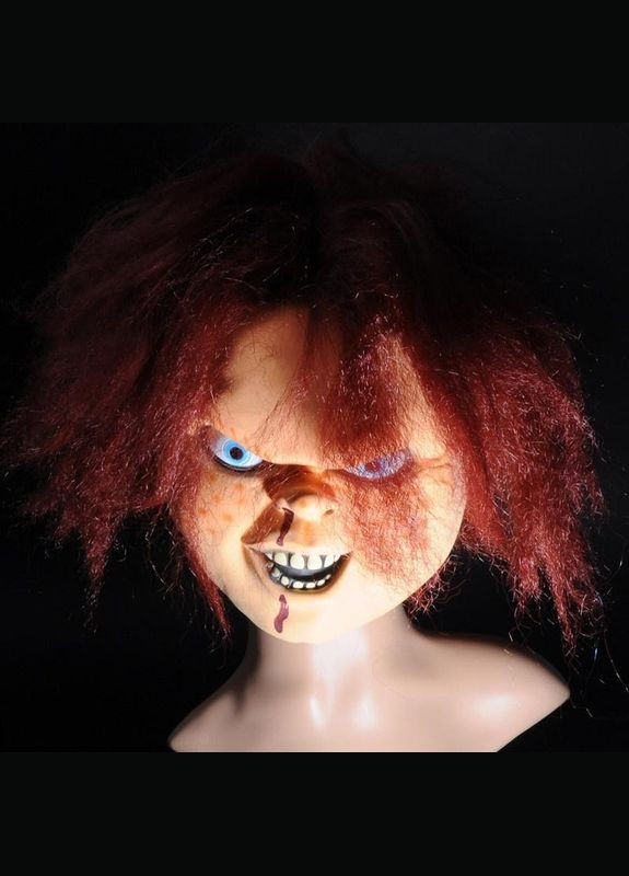 Маска для Хеллоуїна латексна Чаки ручної роботи (WSZS118) Lovely Kingdom No Brand (307837771)