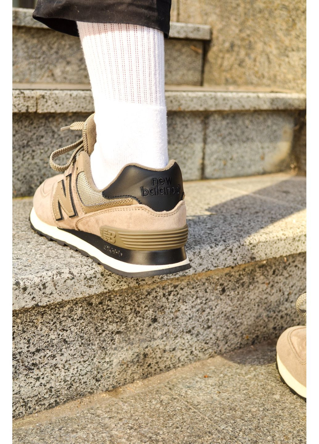 КРОССОВКИ ЖЕНСКИЕ NEW BALANCE 574 BROWN НЬЮ БЕЛАНС 574 No Brand комбинированные демисезоны (367177810)