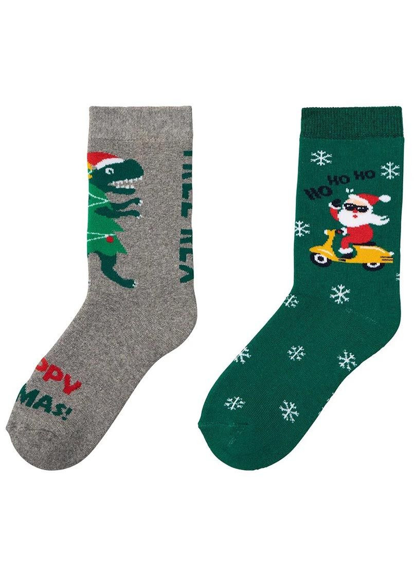 Комбинированные носки махровые 2пары Pepperts новогодние зима (361648431)