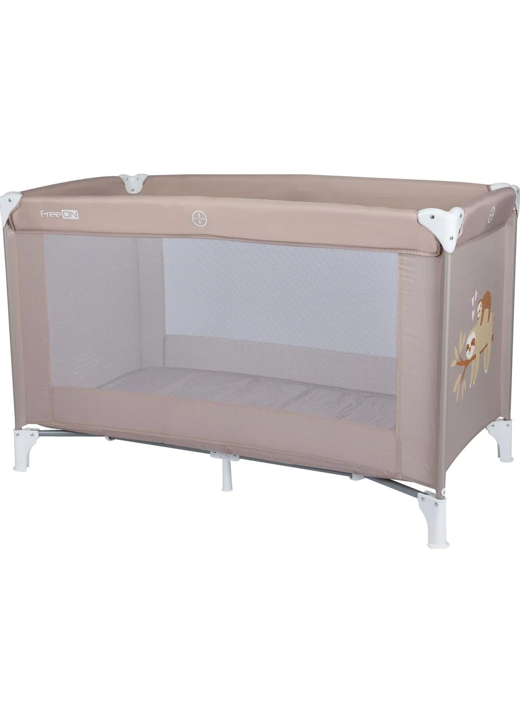 Ліжко-манеж дитяче Travel Love, beige (0-3 роки) FreeOn (390478726)