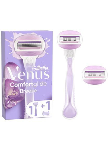 Бритва жіноча для гоління Venus ComfortGlide Breeze + 1 змінна касета Gillette (370864231)