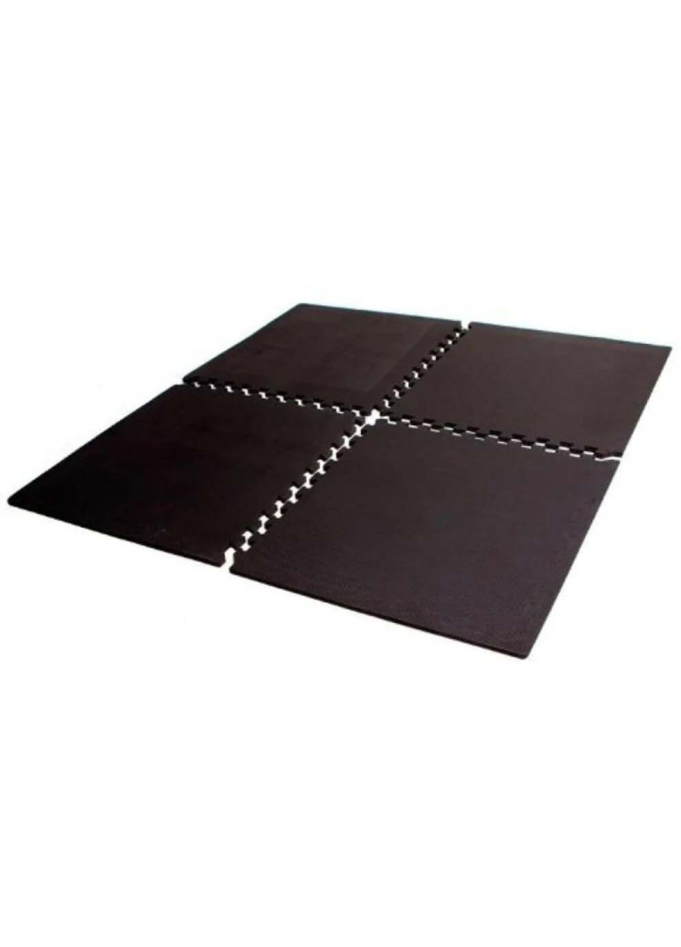 Коврик пазл Interlocking 4 элемента Черный 61 х 61 х 1,2 см Toorx (367589993)