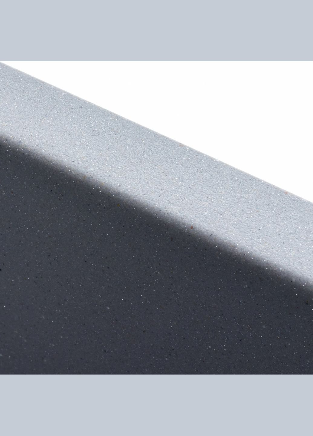 Гранитная мойка для кухни RUBA 4040 матовая Серый металлик Valeso (358059581)