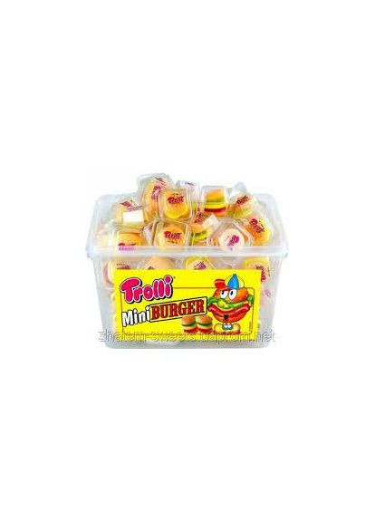 Желейная конфета Trolli mini Burger 60*10г No Brand (341389629)