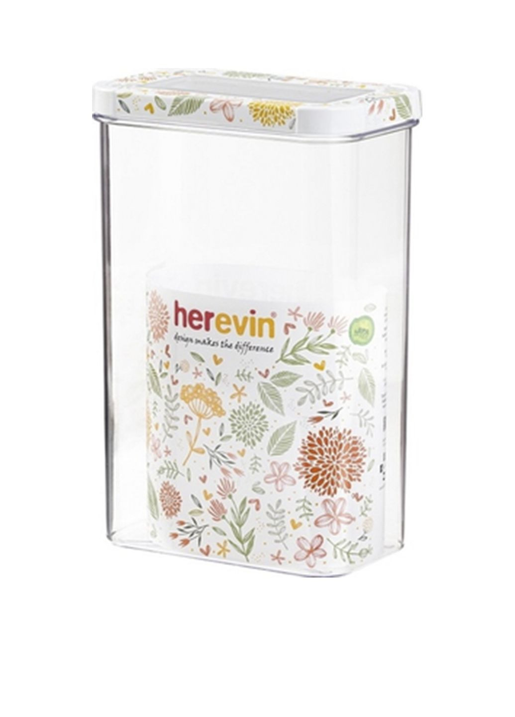 Пластиковый контейнер "Storage Canister-Botanic" цвет разноцветный CB-00277936 Herevin (331284096)