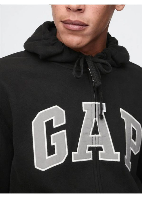 Худи на молнии Soft Arch Logo L Черный (715005303) Gap (368683665)