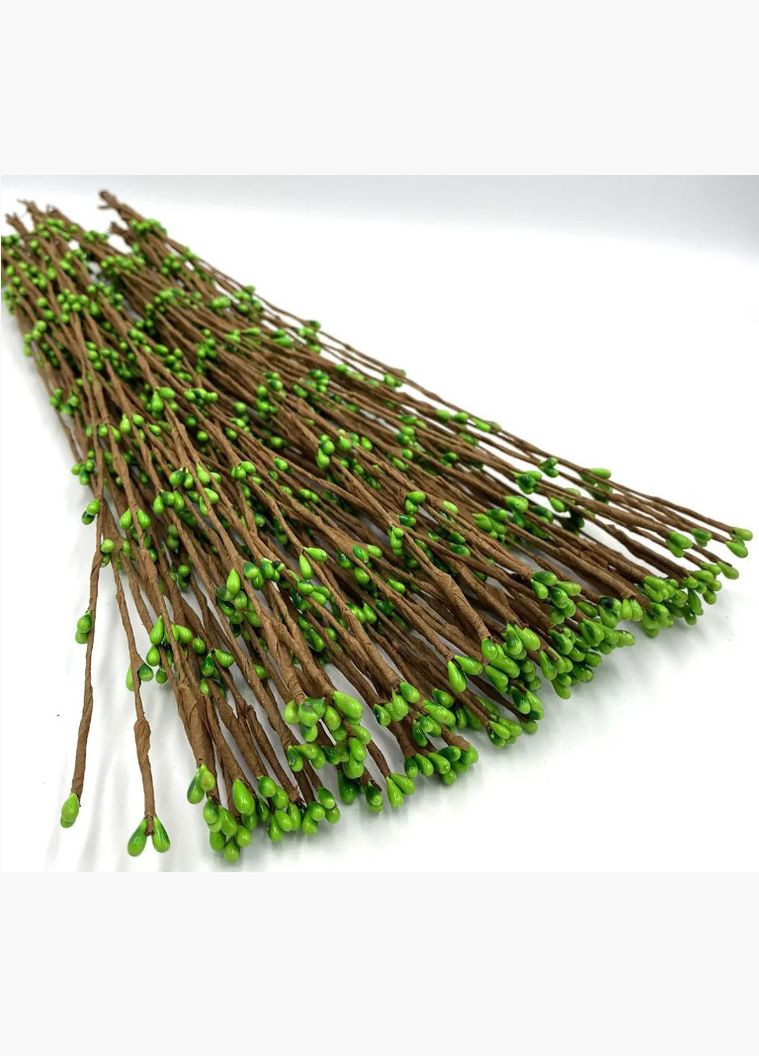 Искусственные веточки вербы с почками, зеленые, 10 шт No Brand (340486482)