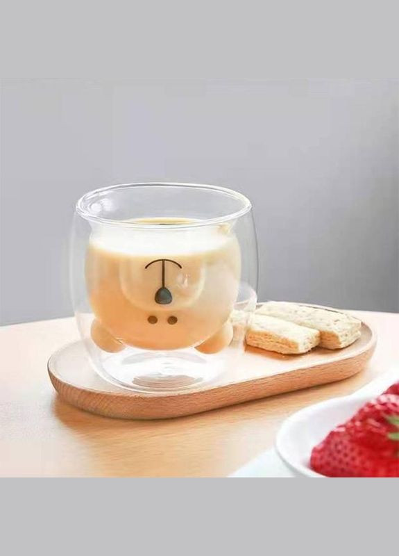 Набір склянок з подвійним дном Animals AR-2625-GA 250 мл 2 шт Ardesto (364108124)