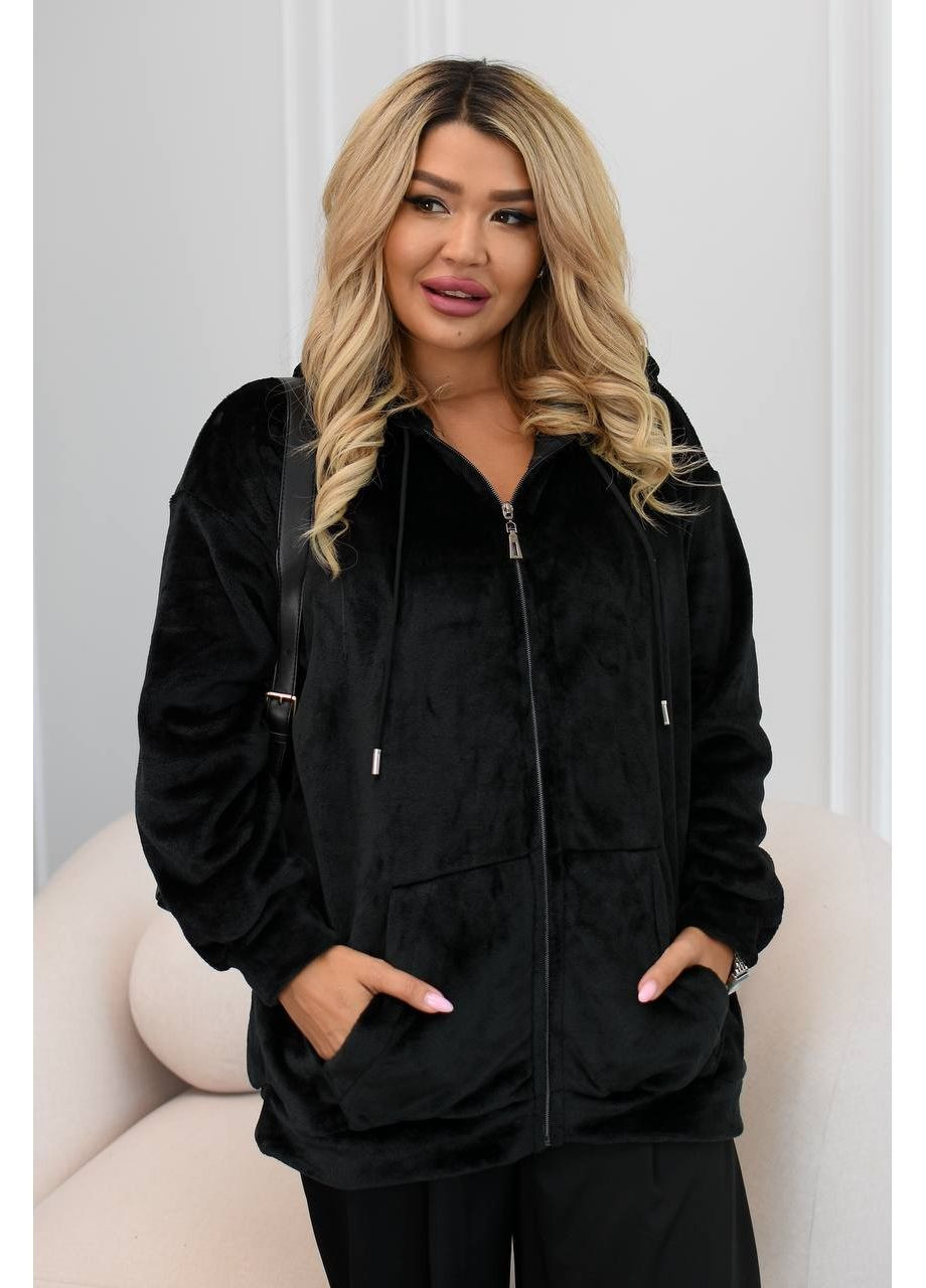 Кофта на змійці Турецка двостороння махра,з капюшоном та кишенями Україна (365574019)