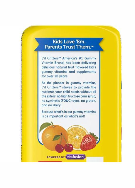 Мультивитамины детские Gummy Vites Daily Multivitamin 300 мармеладных мишек L'il Critters (319133756)