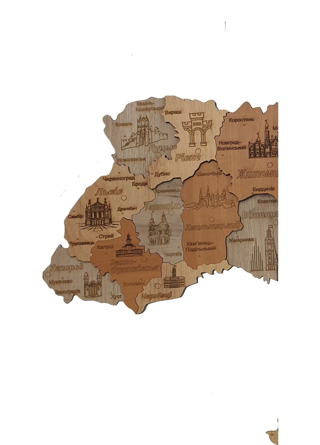 3D деревянная карта Украины Lemanta (302980694)