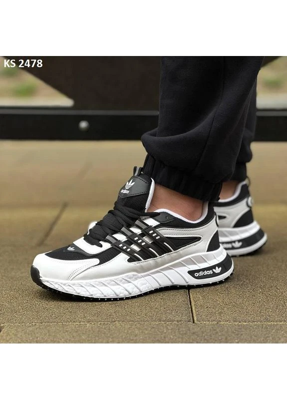 КРОССОВКИ ЖЕНСКИЕ ADIDAS EDITION WHITE BLACK АДИДАС ЕДИТИОН БЕЛЫЕ No Brand белые демисезоны (391017699)