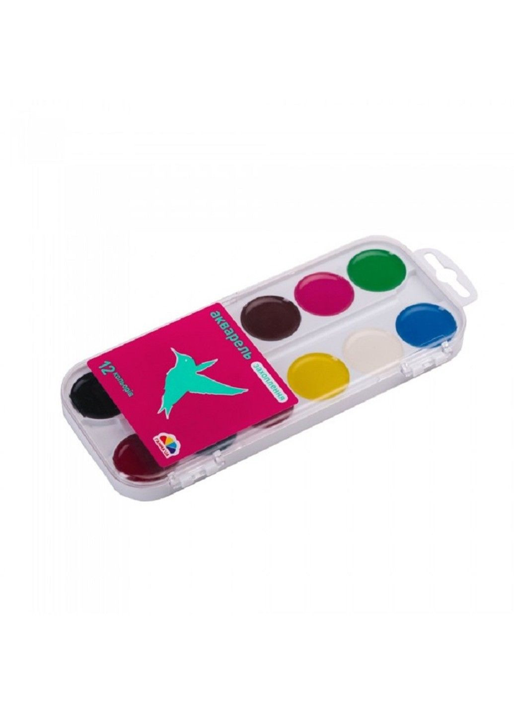 Акварель медовая "Увлечение" 12 цв. без кисточки, Украина Гамма (287327924)