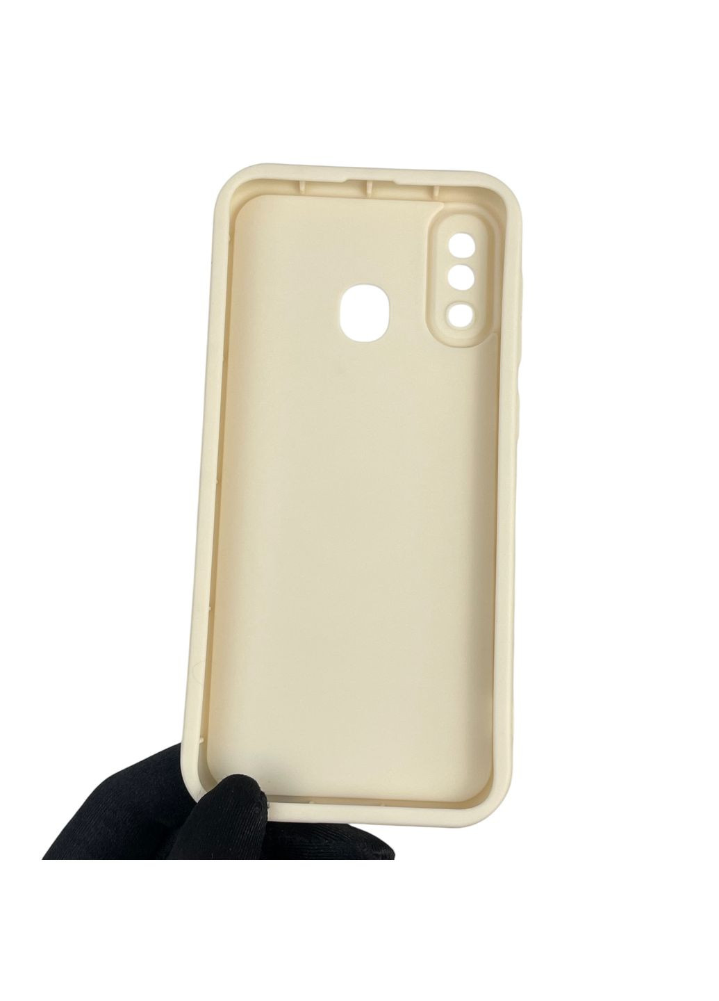 Чохол силіконовий Soft Touch з 3D принтом Майнкрафт для Galaxy A30 (SM-A305F) молочний (Повний захист камери) Samsung (373424579)