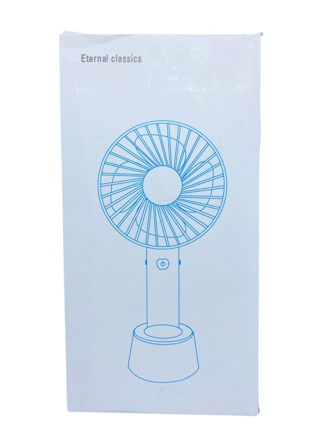 Вентилятор на акумуляторі ручний з підставкою портативний складаний зарядка від USB салатовий 3 режими No Brand (331155410)