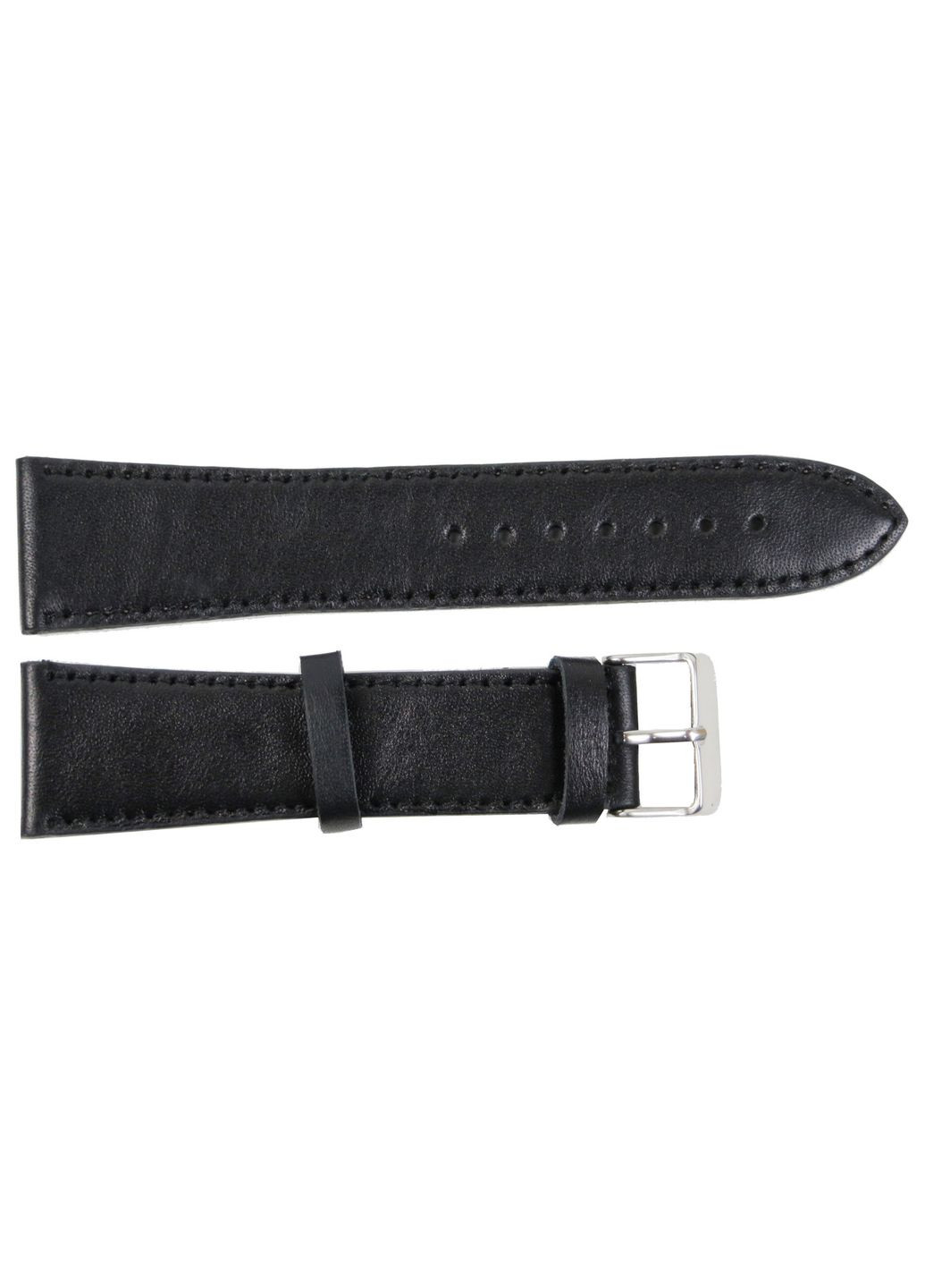 Ремінець для годинника ширина 24 мм чорний Mykhail Ikhtyar (360893490)
