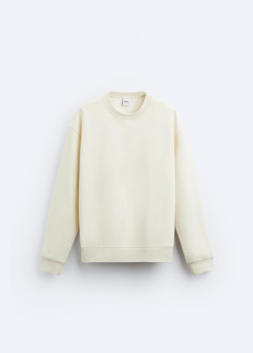 Белый кофта свитшот Zara (300097537)