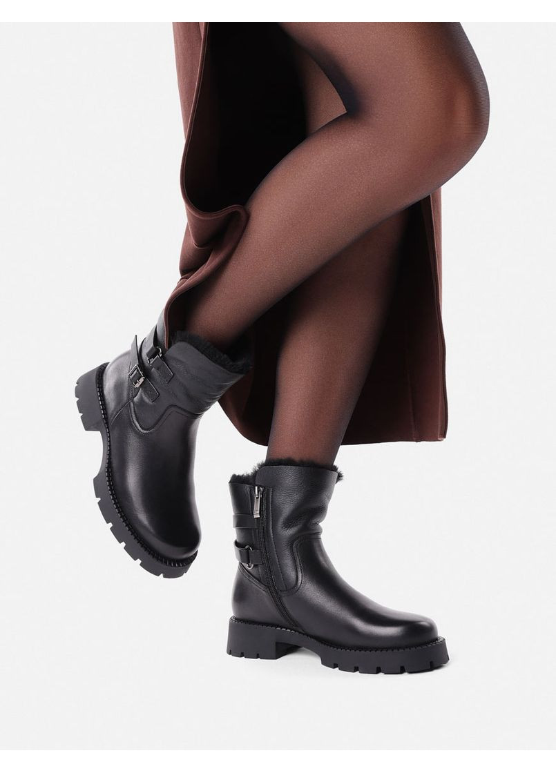 Жіночі Черевики 010-911M Чорний Дублянка Attizzare (268461265)