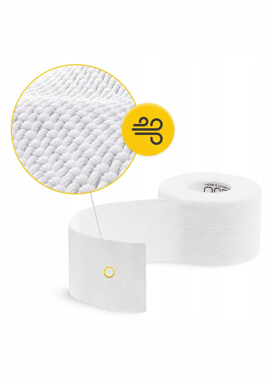 Лента кинезиологическая (кинезио тейп) Rigid Tape 3.8 см x 10 м жесткая White (P-5905973400817) 4FIZJO (322141197)