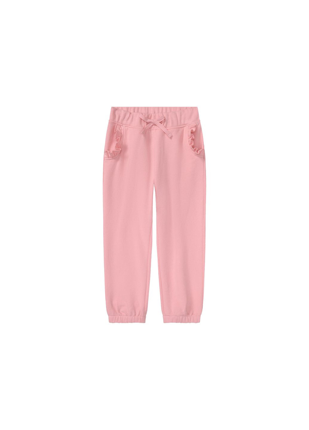 Спортивні штани Regular Fit двунитка для дівчинки 435099 рожевий Lupilu (277159481)