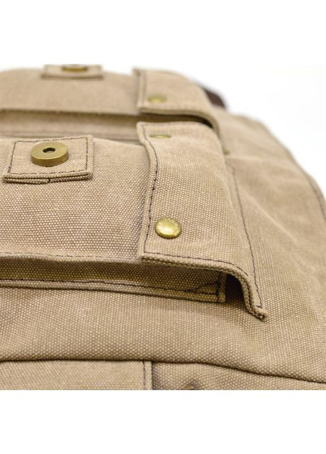 Сумка портфель через плече для чоловіків з текстилю та натуральної шкіри для документів А4 для ноутбука Коричневий 40432 TARWA (361660324)