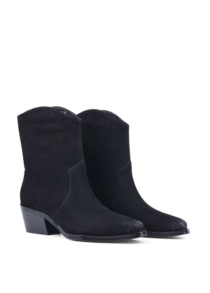 Осенние женские ботинки ws7195f-7-25p-y270k черный велюр Attizzare тканевые