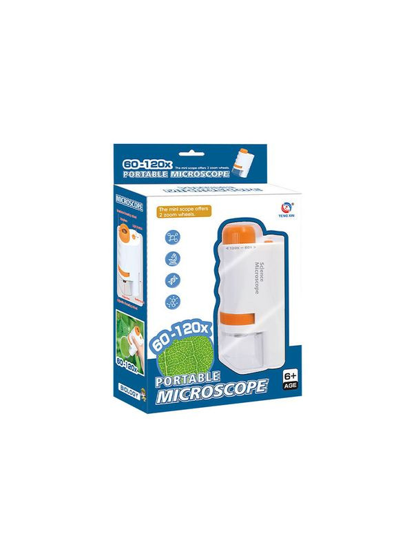 Дитячий мікроскоп Microscope Luxury kit TXX-051 з набором слайдів освітній 8 шт. Lesko (352012087)