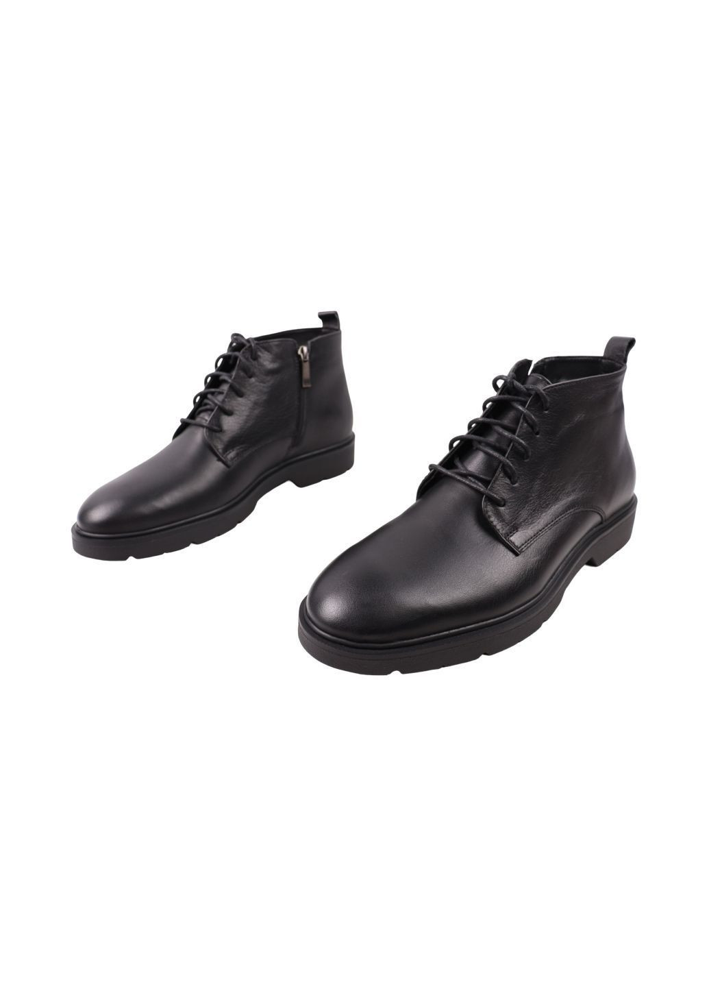 Черные ботинки мужские черные натуральная кожа Vadrus