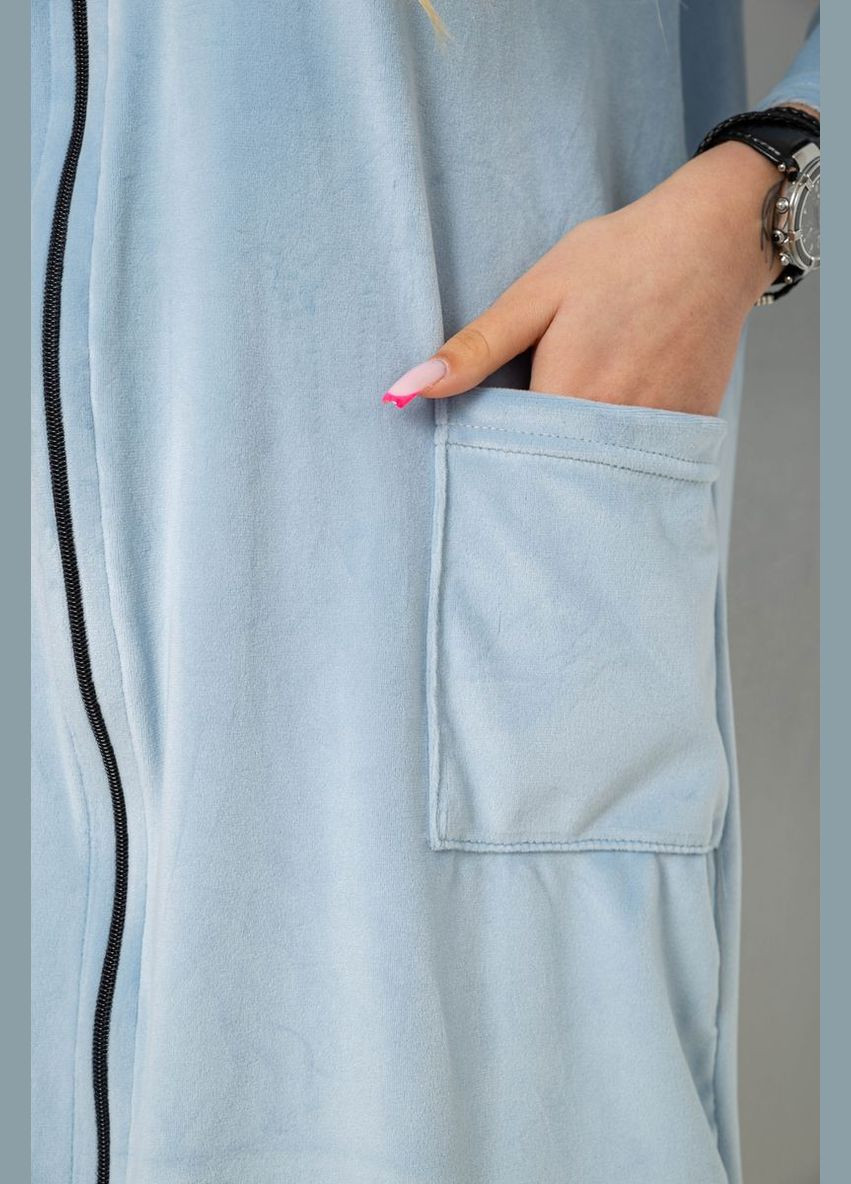 Халат женский велюровый на молнии Fashion (338597403)