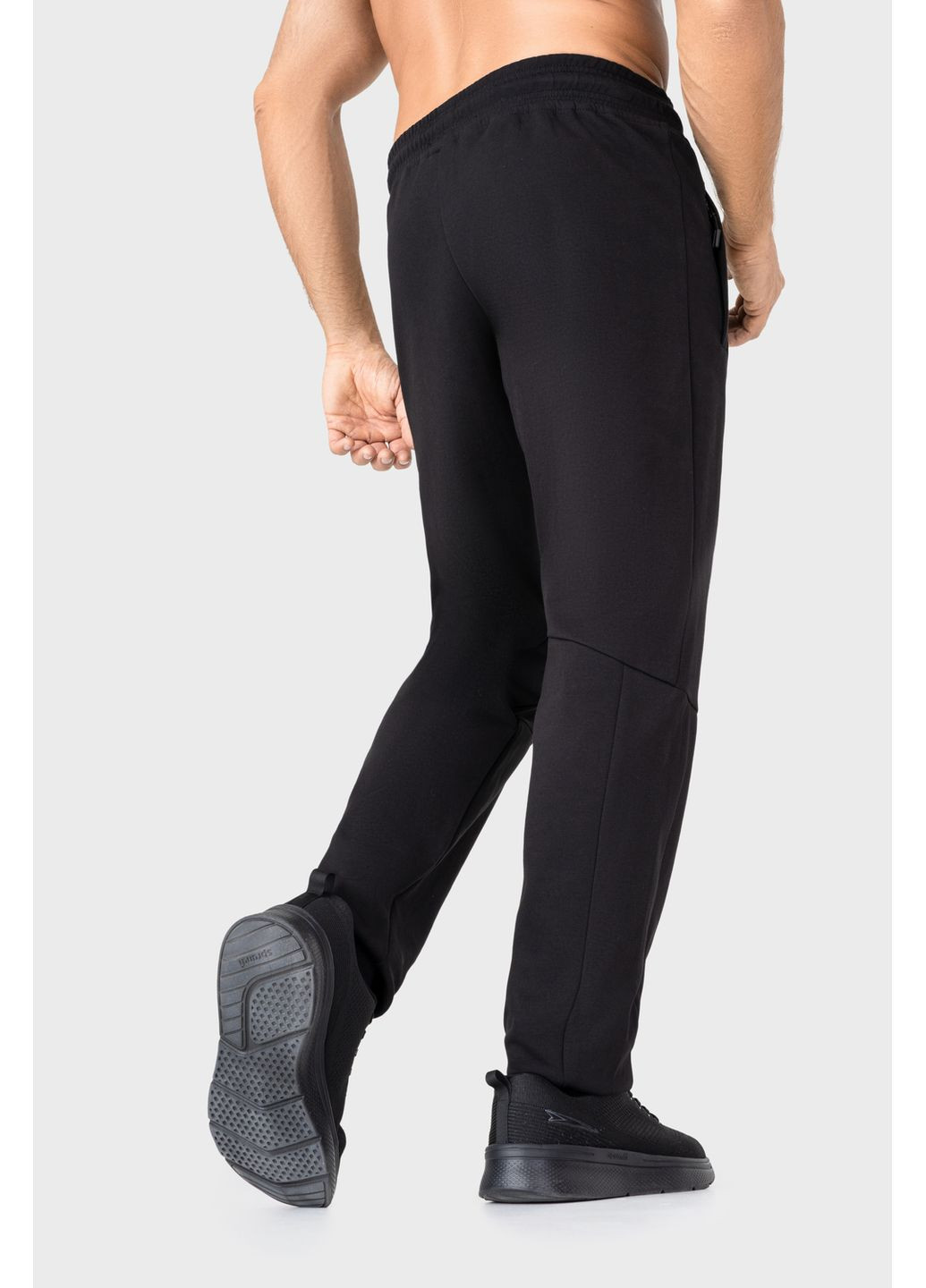 Штани чорні з трикотажу "Double face" 5XL Avecs (351503802)