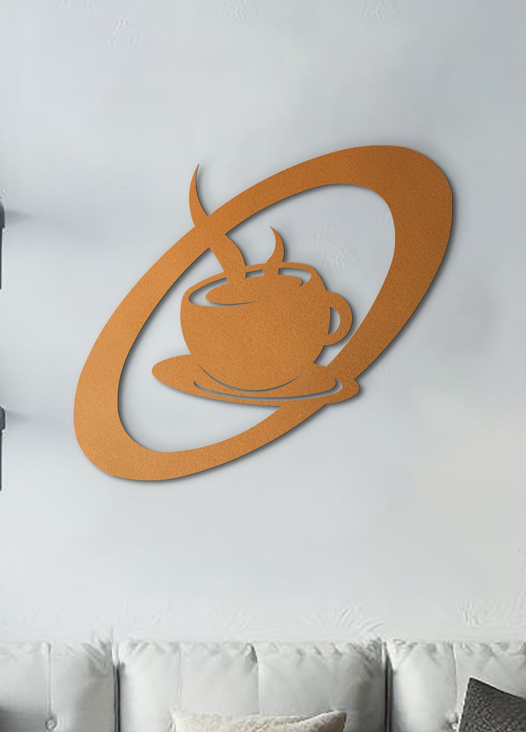 Современная картина на кухню, деревянный декор для дома "Венский кофе", декоративное панно 70х80 см Woodyard (291843113)