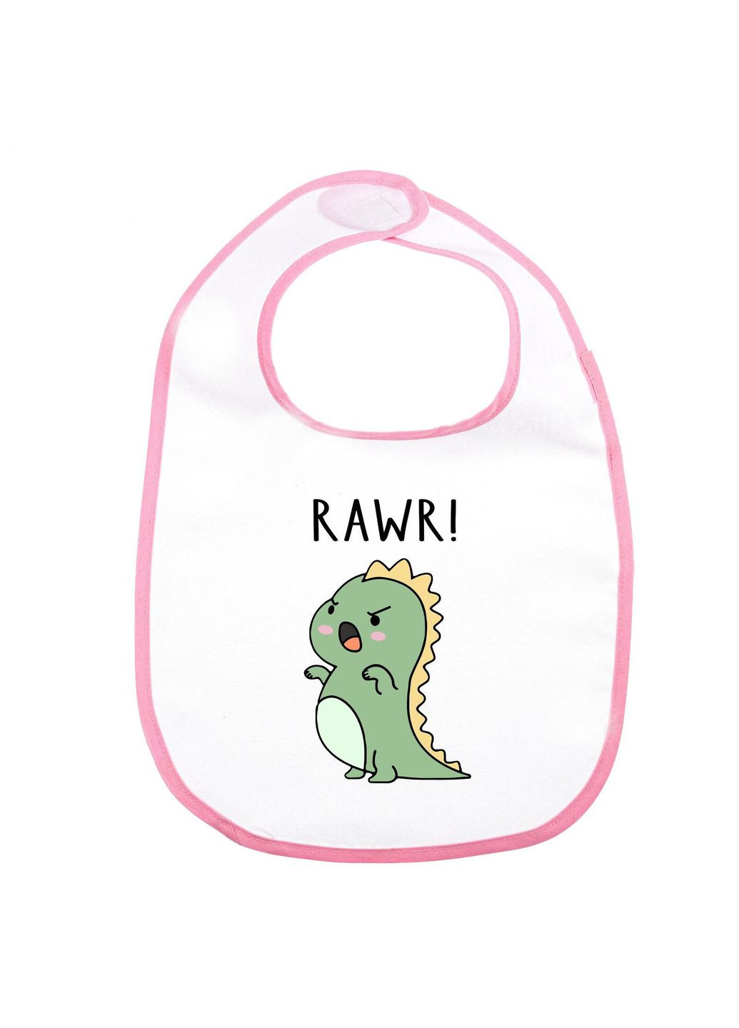 Слюнявчик (нагрудник) #0012 Розовый No Brand (315041526)