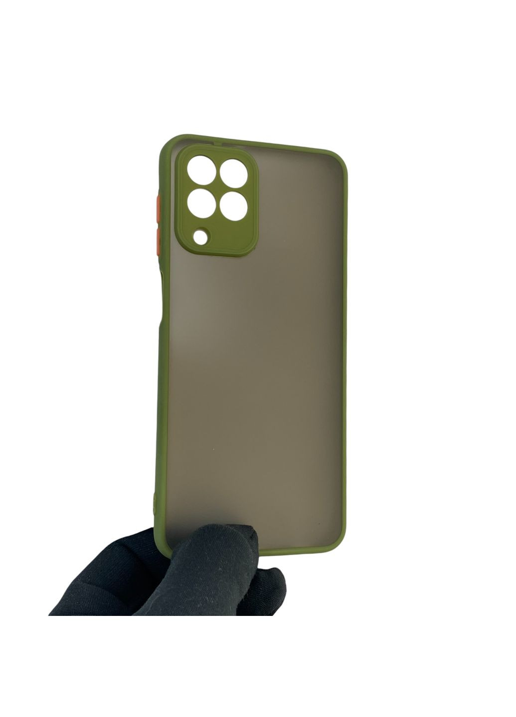 Чехол для телефона Galaxy M33 5G (SM-M336B) с высокими бортами с защитой камеры на самсунг м33 зеленый Samsung (366386064)