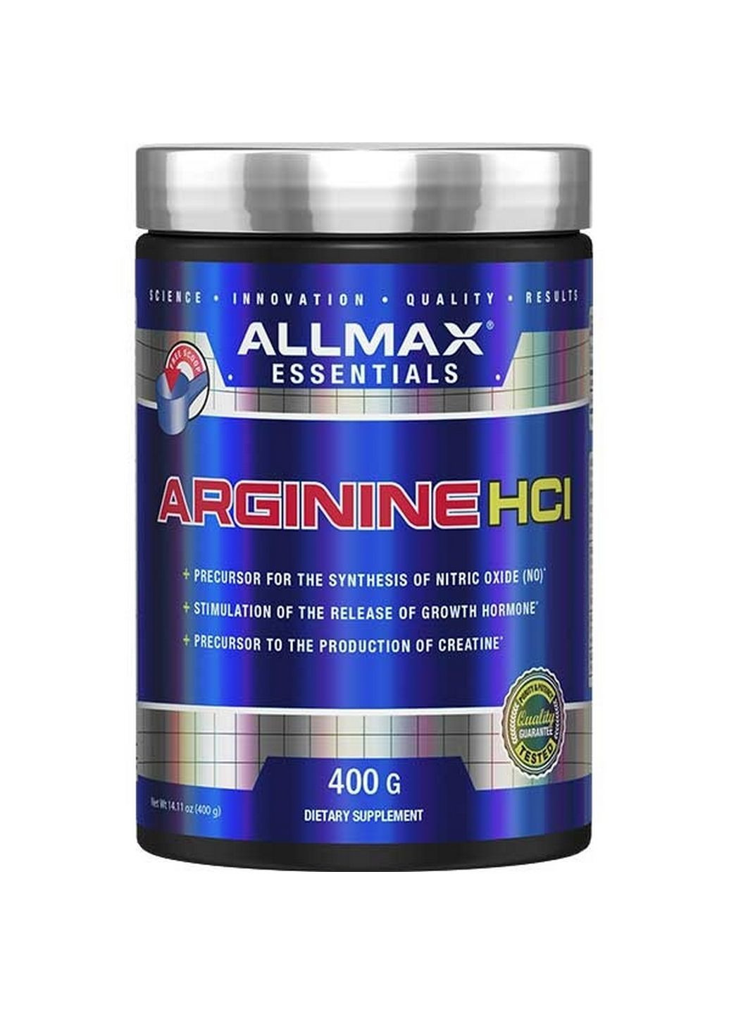 Аминокислота Arginine, 400 грамм ALLMAX Nutrition (293480565)